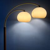 Vintage Dijkstra double arc mushroom floor lamp