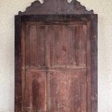 19th century carved solid oak mirror