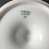 Two white porcelain ashtrays by Arzberg by Jean Luce 1960.