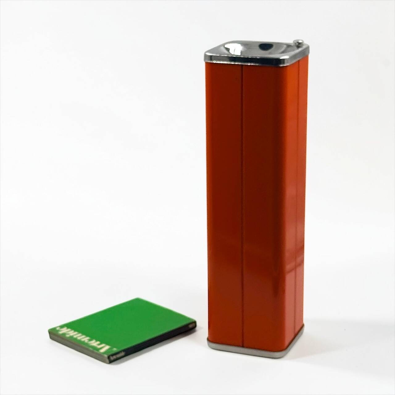 Cendrier sur pied design Giulia Veronesi Ecolight orange Italie années 70