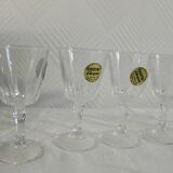 Set of 6 new Arques crystal glasses