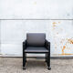 4 leather chairs model Giulietta by Afra and Tobia Scarpa for Meritalia italia 1988