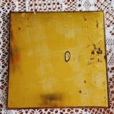Square brass mirror