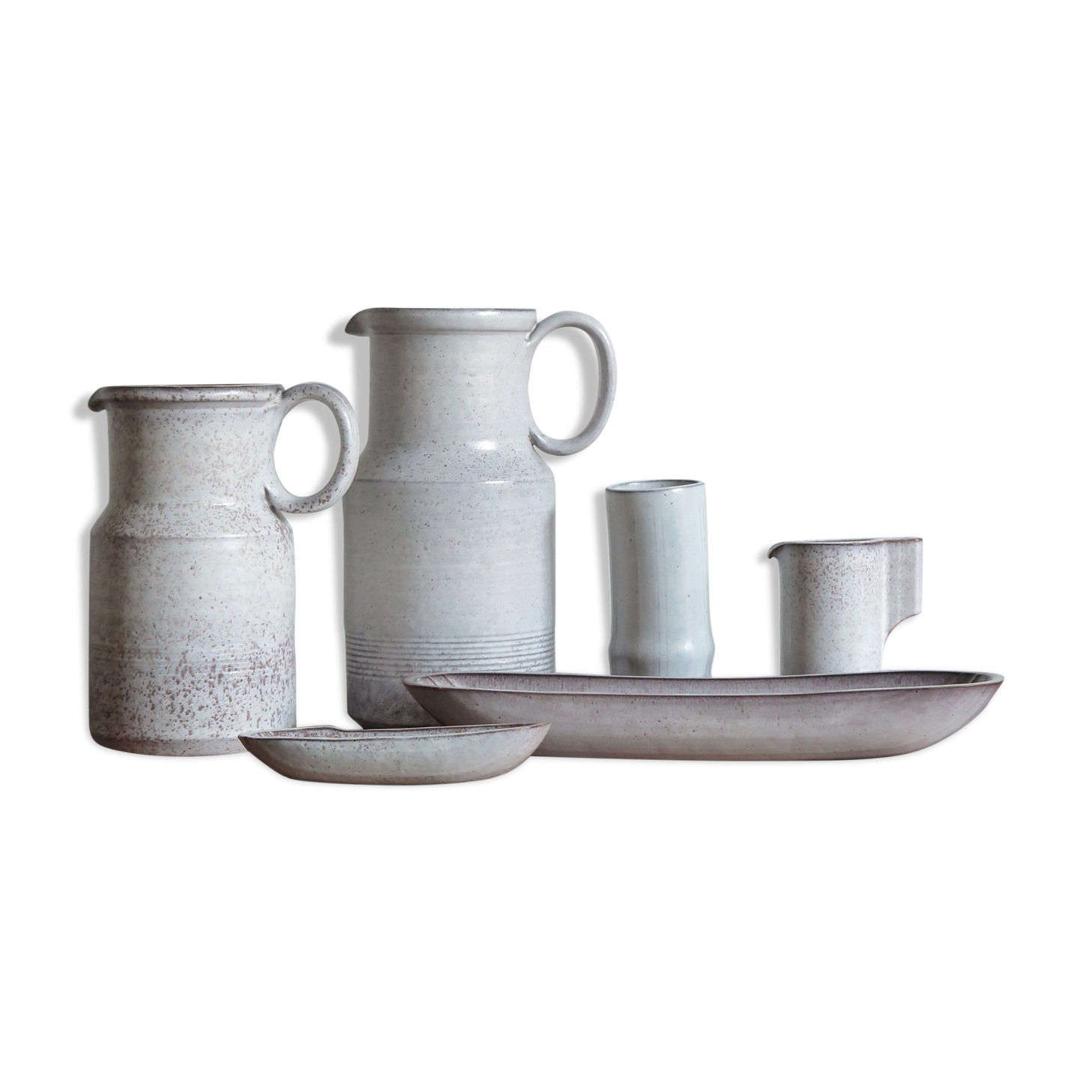 Alessio Tasca Italian ceramic vases set, 1970s