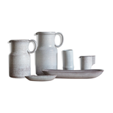 Ensemble de vases en céramique italienne Alessio Tasca, années 1970