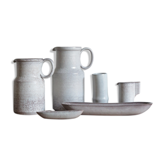 Alessio Tasca Italian ceramic vases set, 1970s