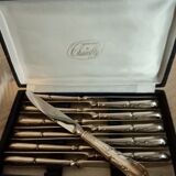 Housewife SFAM model Chambly rocker Louis XV silver metal wooden box