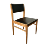 Chaise scandinave noir en skaï