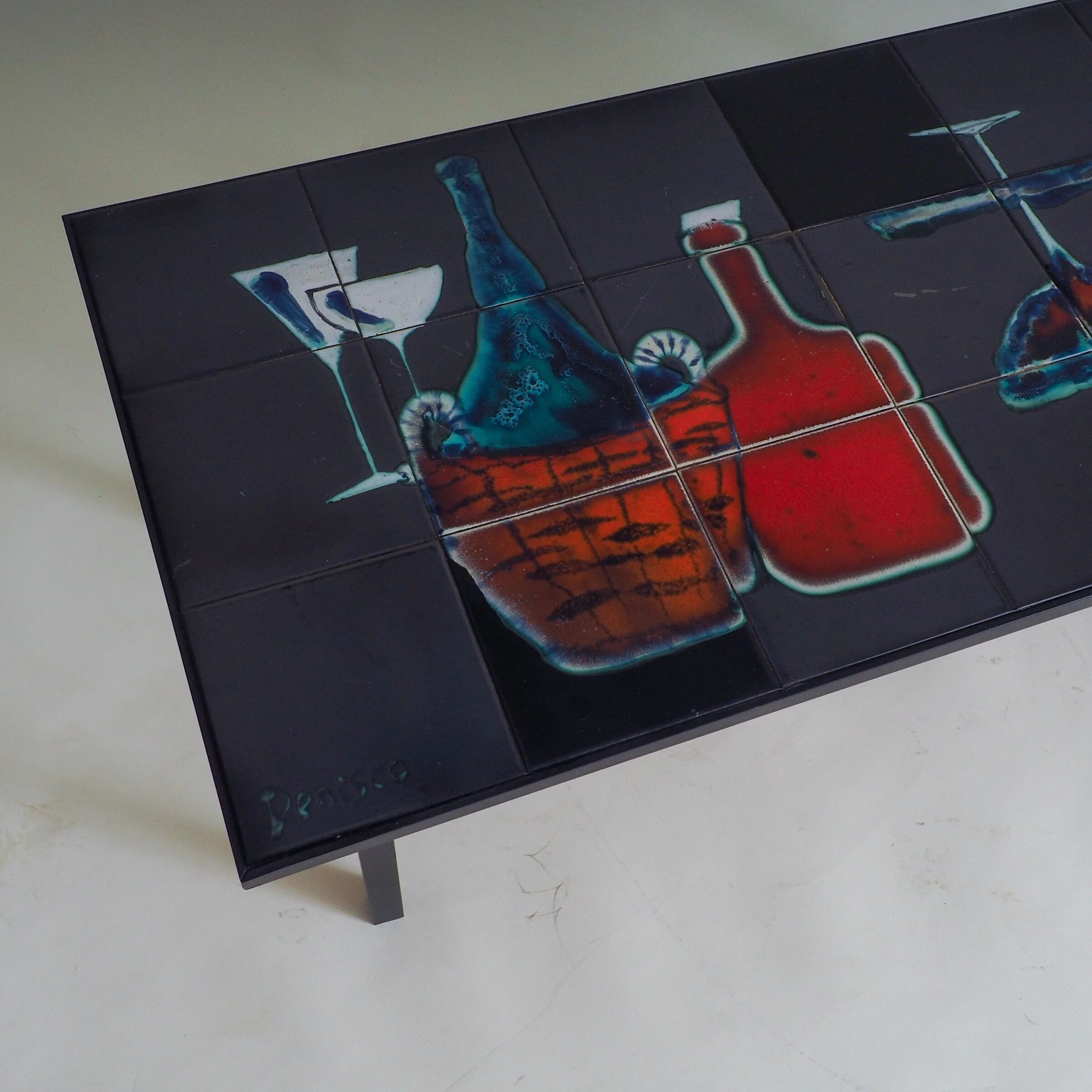 Mid-century modern  tiled coffee table by Antonio Denisco