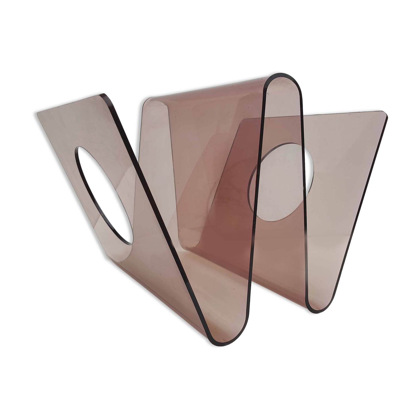 Door magazines / vinyl plexiglass 70s by Michel Dumas