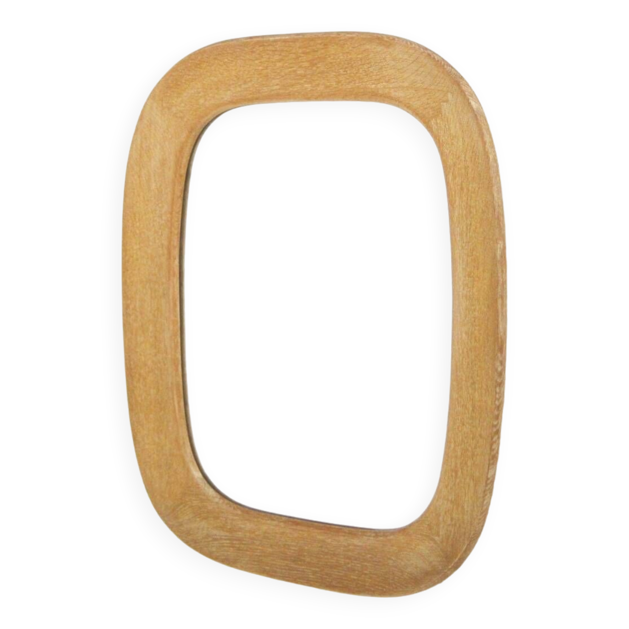 Scandinavian oak mirror, 50x60cm, Nybrofabriken, Sweden, 1960
