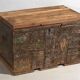Antique olive green patinated chest (c.1920) #53