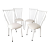 Set de 4 chaises vintages en métal et Skaï