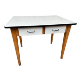 Vintage kitchen table wood & formica 60