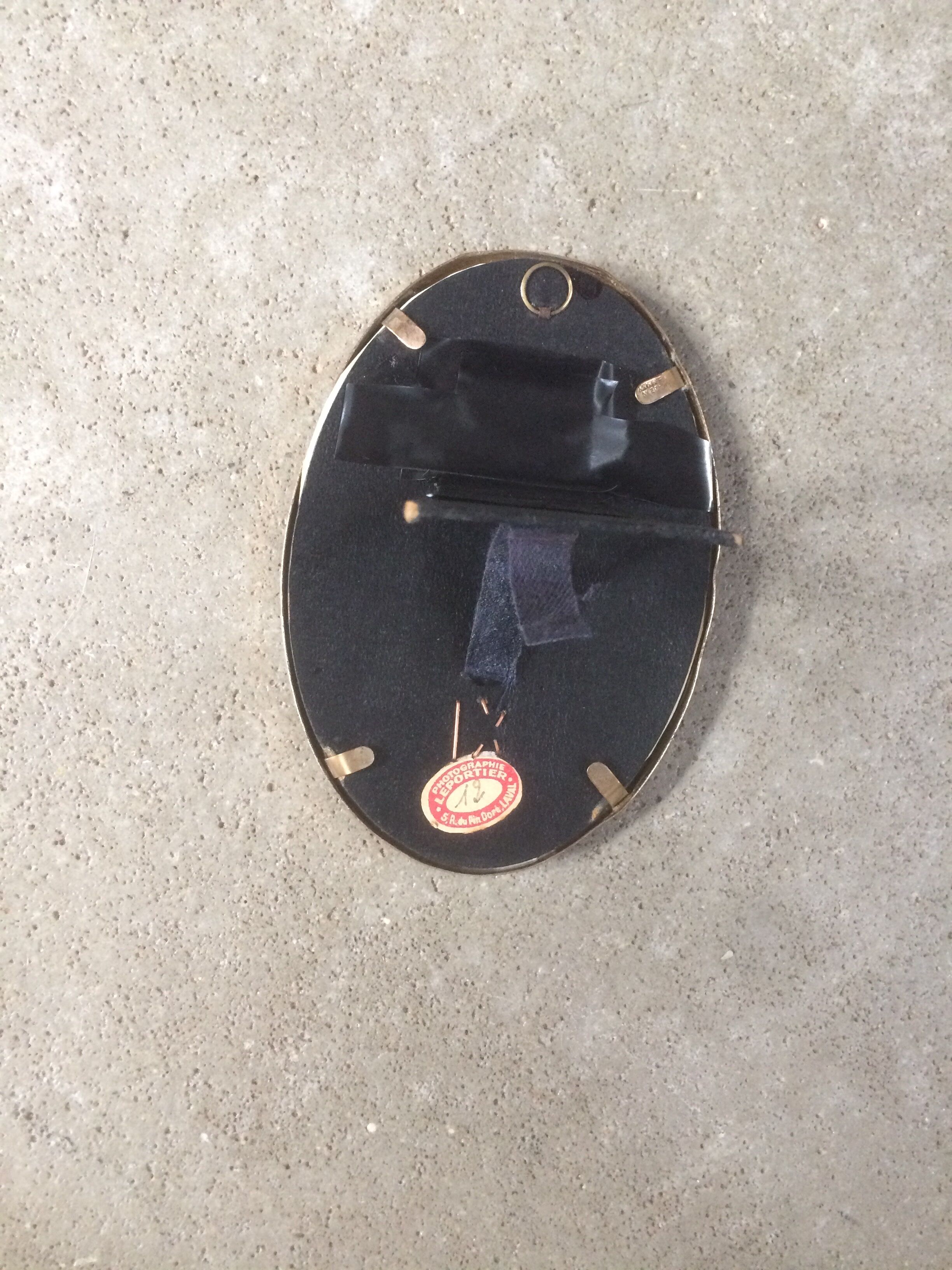 Gold metal frame to lay