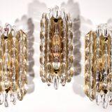 Crystal Waterdrop Wall lamps Sconces by Carl Fagerlund for Orrefors