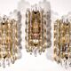 Appliques murales en cristal Waterdrop de Carl Fagerlund pour Orrefors