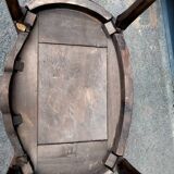 Chest of drawers old marquetry marble top style louis xvi