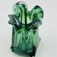 Sculptural blown glass vase from Bohemia attributed to Jan Beránek.
