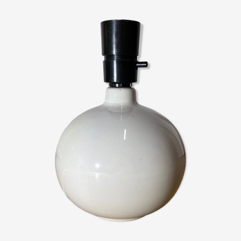 White Vintage Danish Ball Shaped Desk Light | Scandinavian Table Lamp From The Mid Century