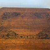 Table pedestal table art deco flower patterns
