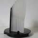 Italian wall lamp in satin glass 80s