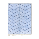 Modern Moroccan carpet blue contemporary art 150x240cm