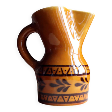 Vintage cider jug in Breton faience from Argoat - Gourin Brittany