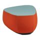 Medium pouf/footrest Fjord in red and turquoise by Patricia Urquiola for Moroso.