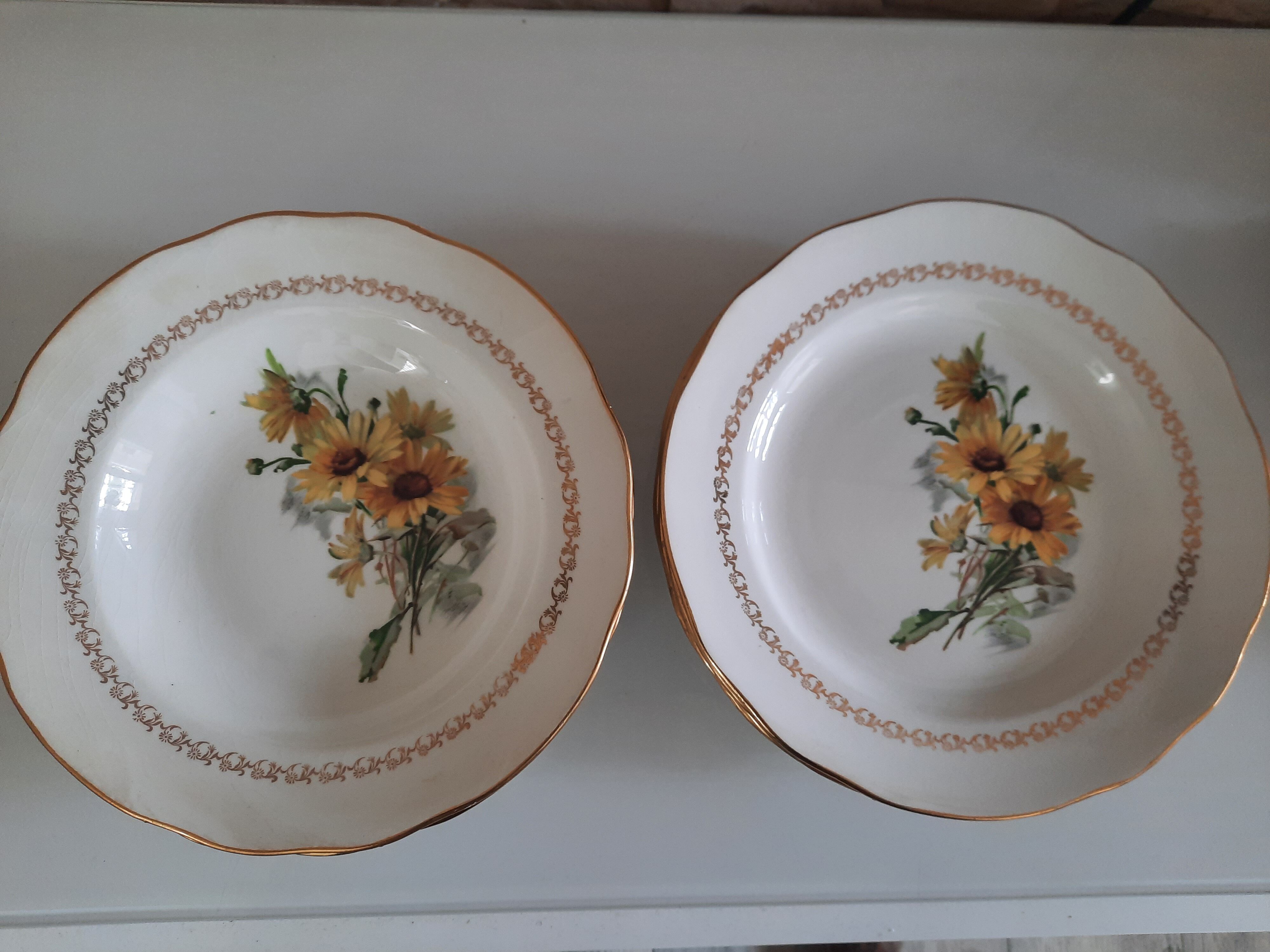 Lot plates Gien model marguerite