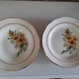 Lot plates Gien model marguerite