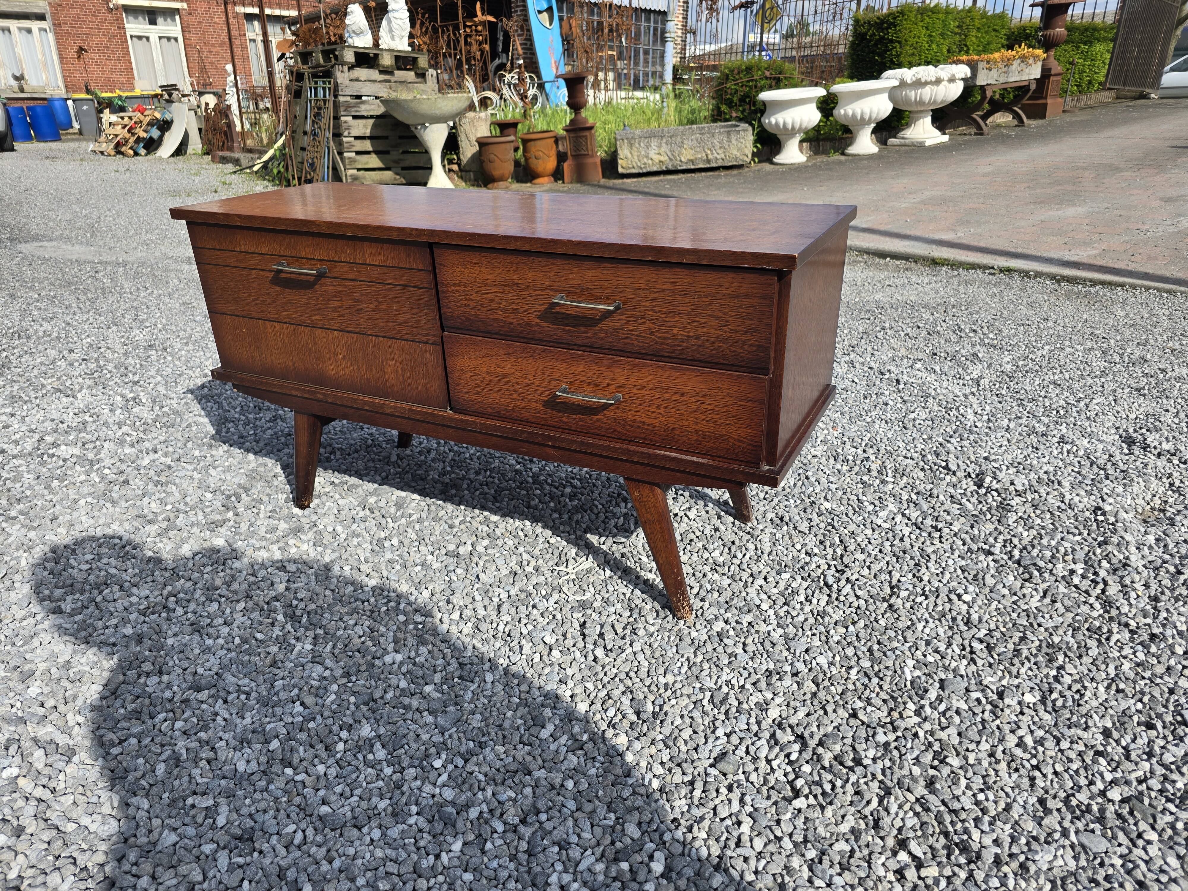 Vintage oak sideboard from the 60s, 115cms L