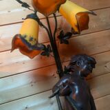 Art Deco statue lamp