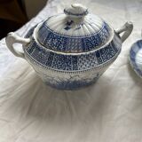 Antique tea service KG Lunéville late 19th century – Antique decoration – French earthenware