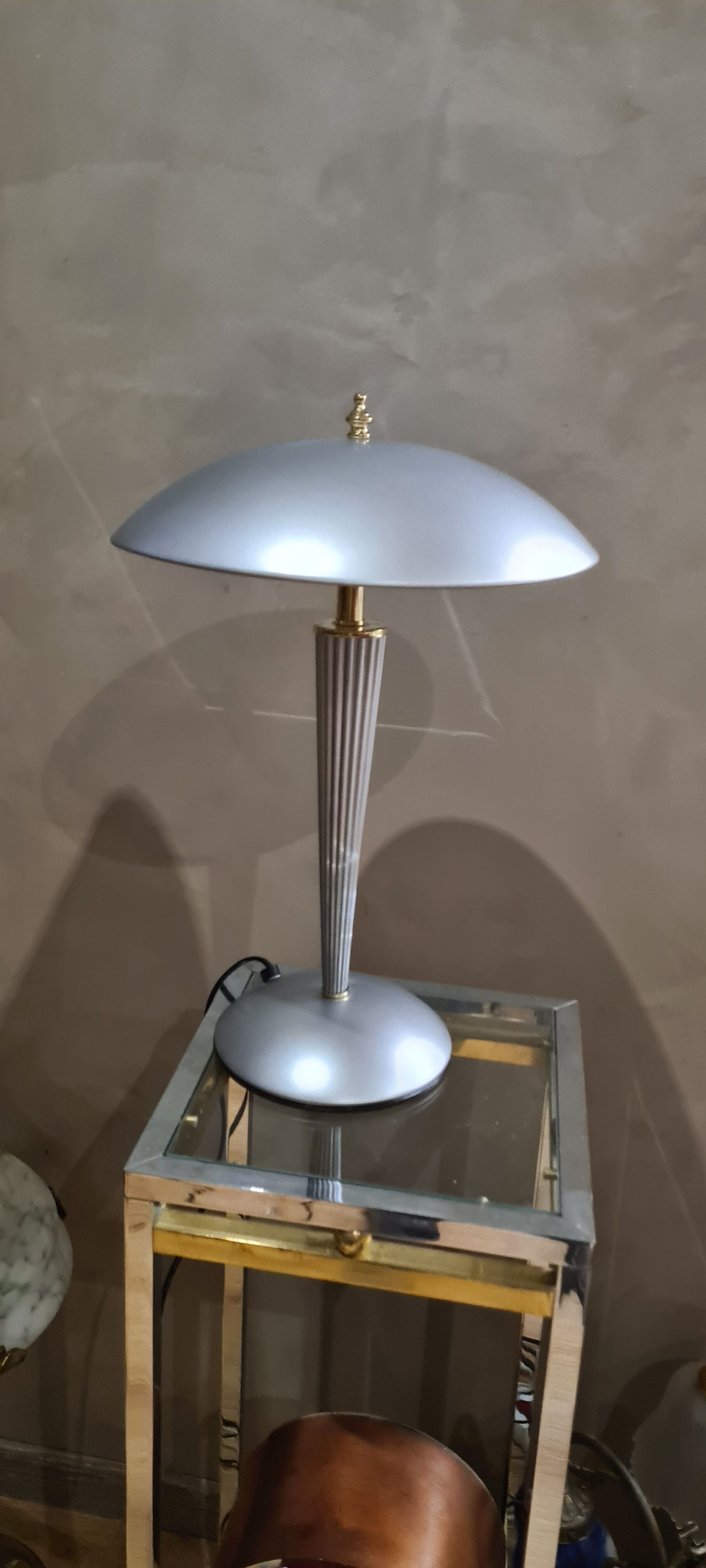 Mushroom lamp touch lamp grey