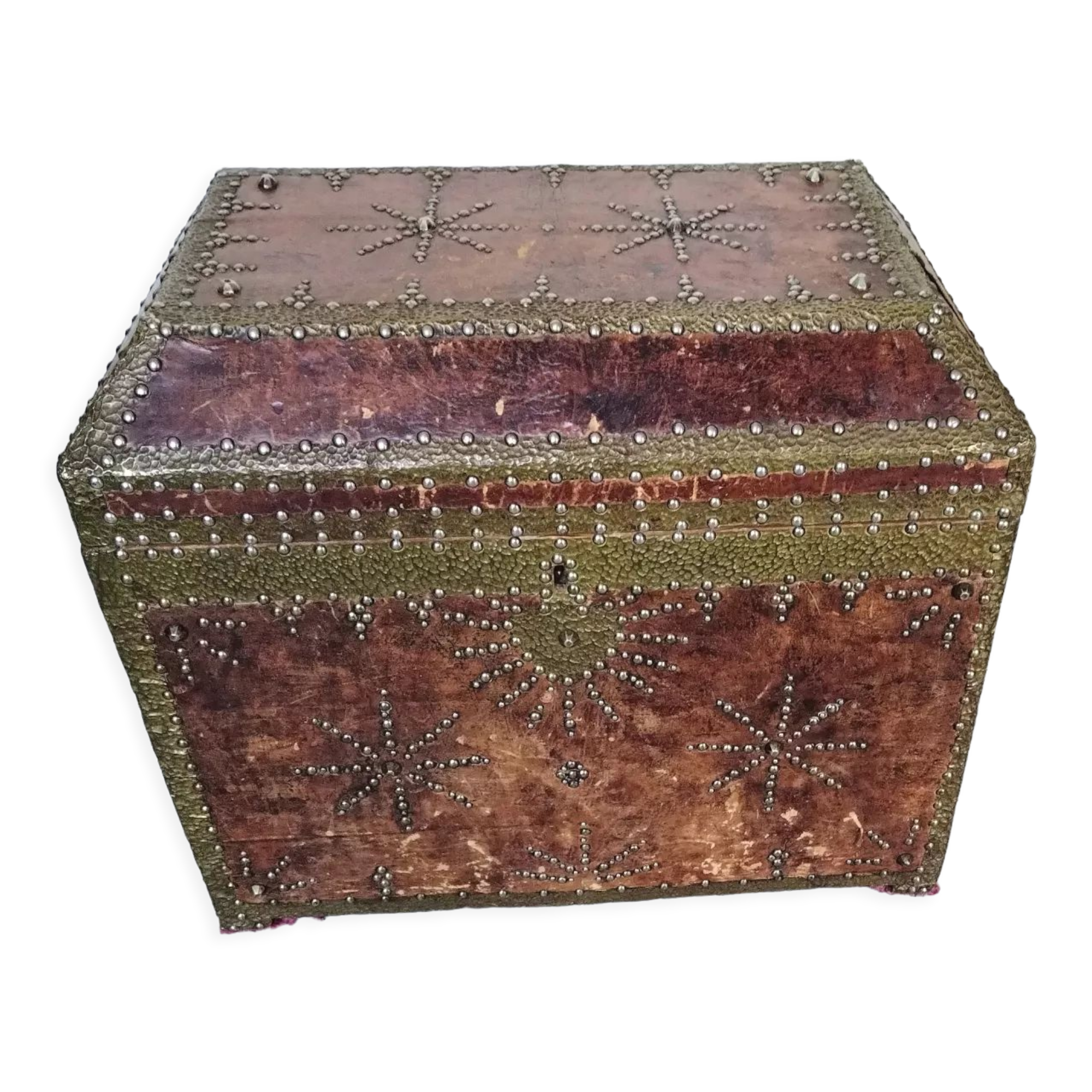 Syrian leather trunk