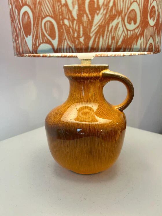 70s vintage orange lamp - wireless - suitable for outdoor use