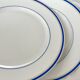 2 antique porcelain dessert plates in the Empire style, 19th century