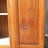 Art deco cabinet bookcase dark oak l135