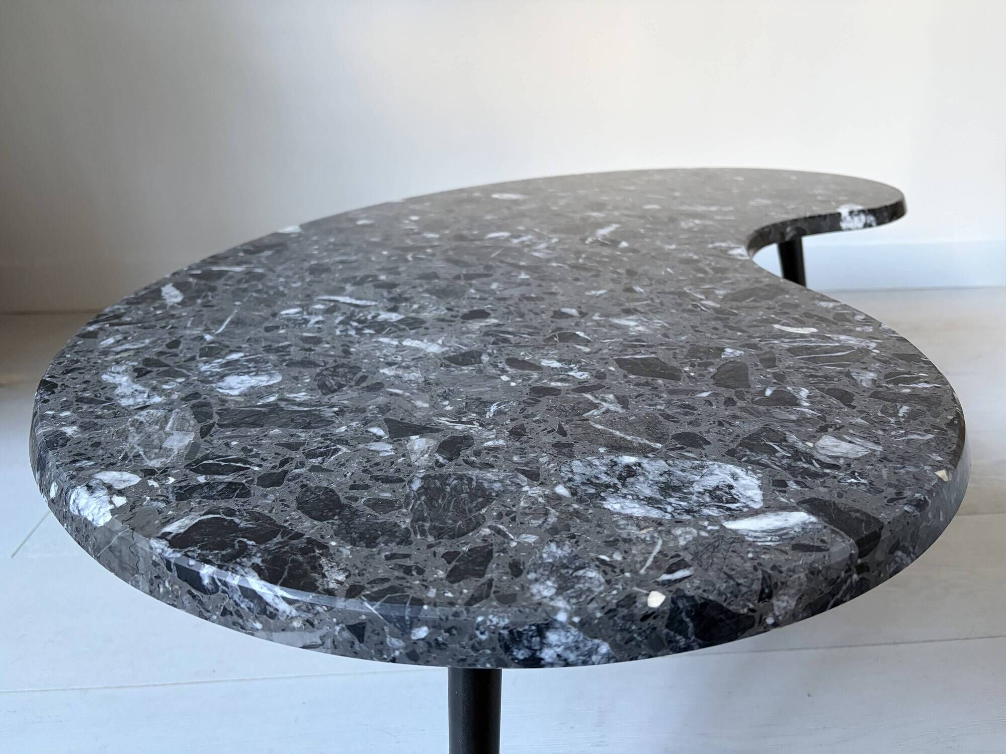 Tubble table by Pode/Leolux composite marble Grigio Carnico 50's style