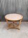 Vintage rattan wicker tripod coffee table