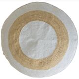 Hand-woven floor cushion or ottoman