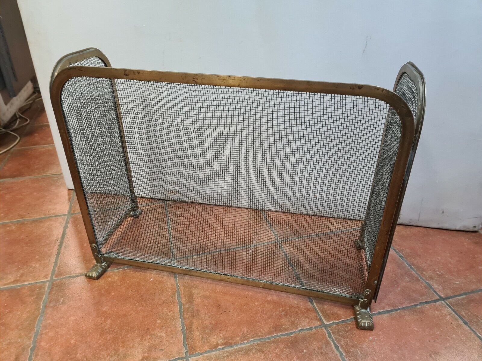 Brass chimney fire barrier