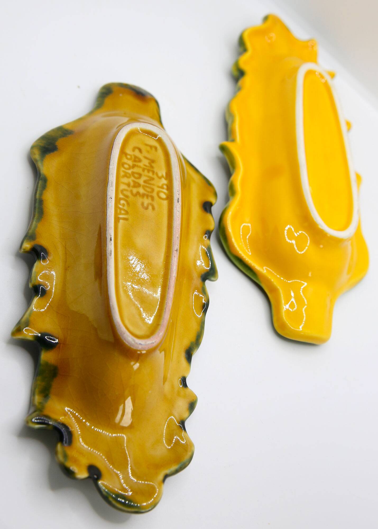 Set of 2 artisanal corn cobs in slurry from Portugal