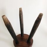 Tabouret de ferme ancien tripode