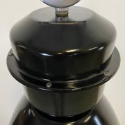 Black industrial factory lamp with clear glass cover from elektrosvit