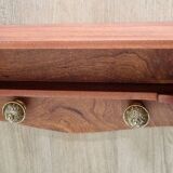 Mahogany wood shelf coat rack