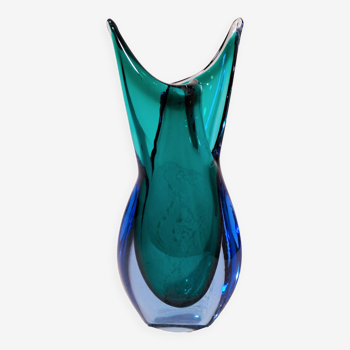 Vase de Murano à col tranché par Flavio Poli