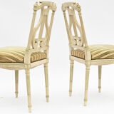 4 Chairs with lyre back
