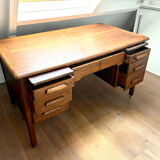 Antique desk Anbess oak secretaris vintage